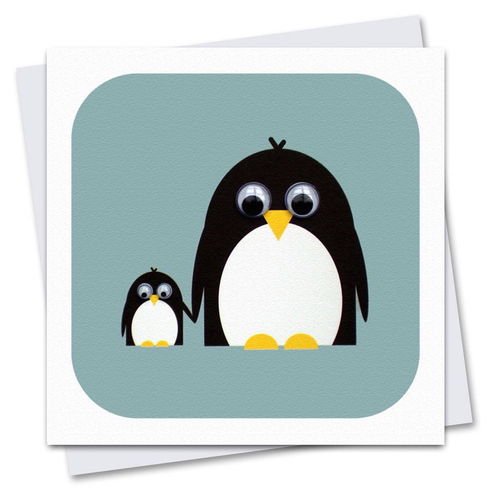 Penguin Birthday Card with Googly Eyes