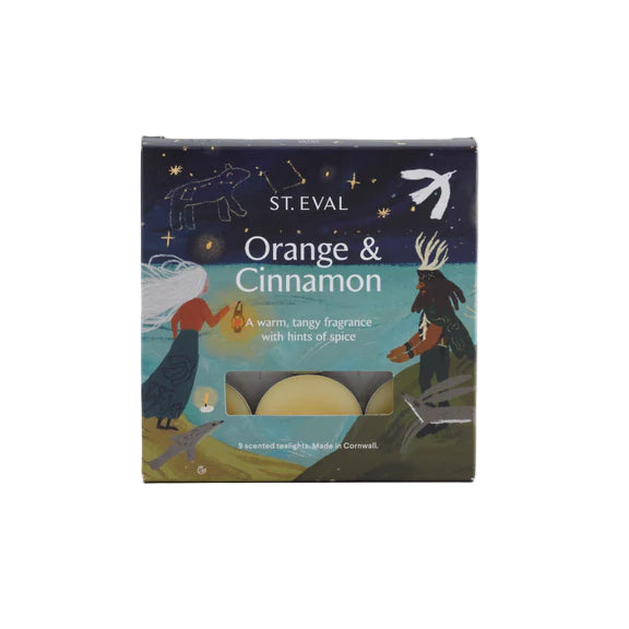 Orange and Cinnamon Christmas Scented Tealights