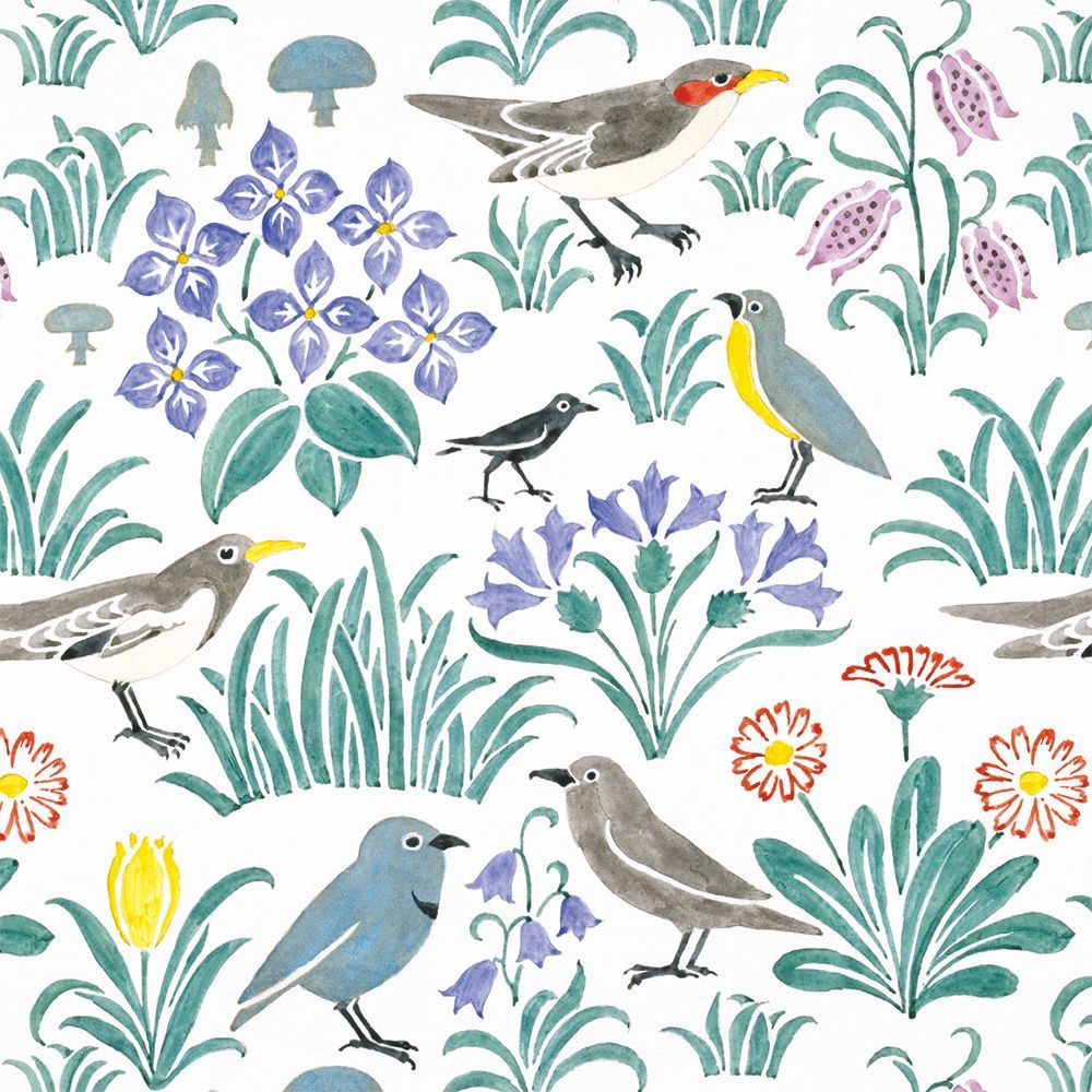 Pack of 8 Notecards - Voysey Birds