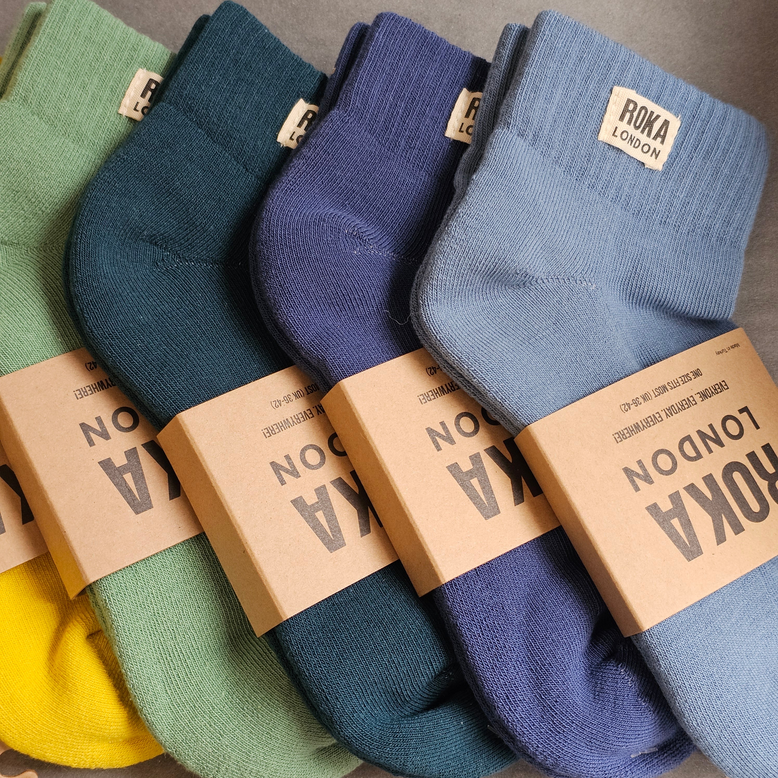 Colorful cotton socks from Roka