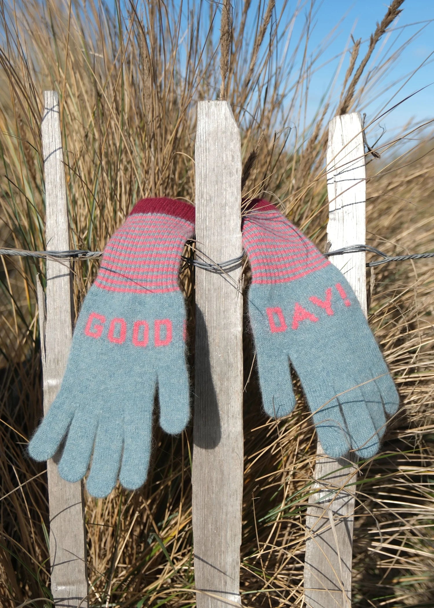 Gloves made with angora wool