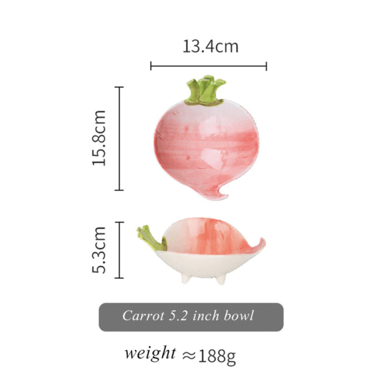 Vegetable Shape Snacks Sauce Dish Radish
