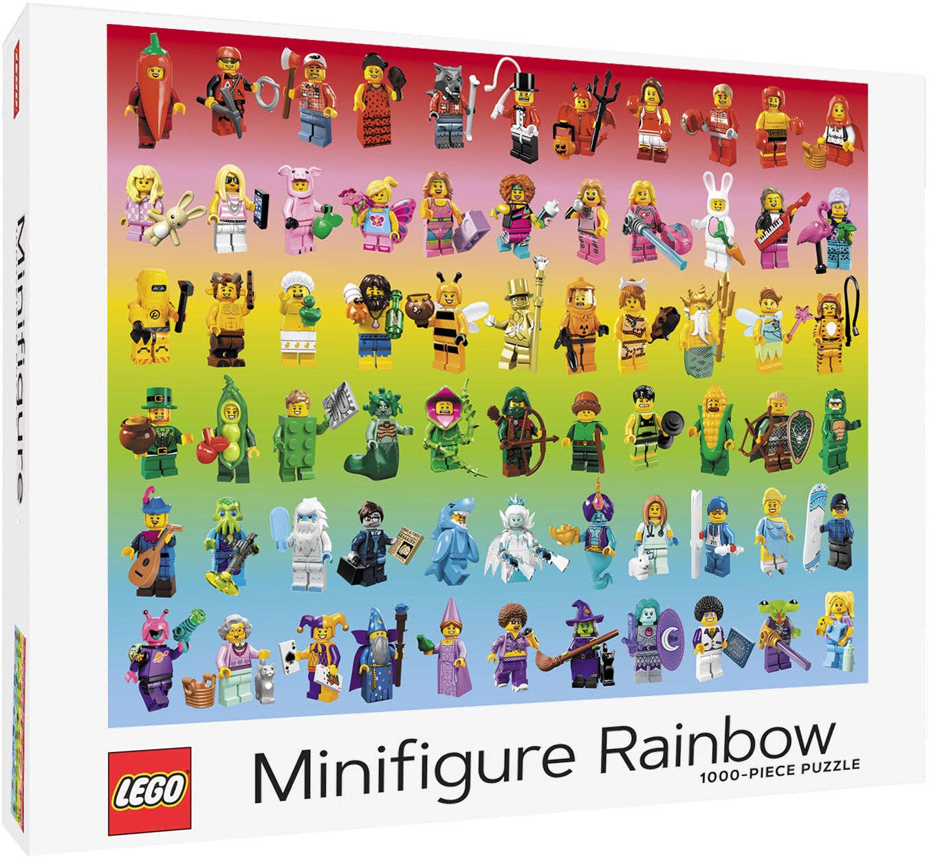 LEGO® Minifigure Rainbow 1000-Piece Puzzle