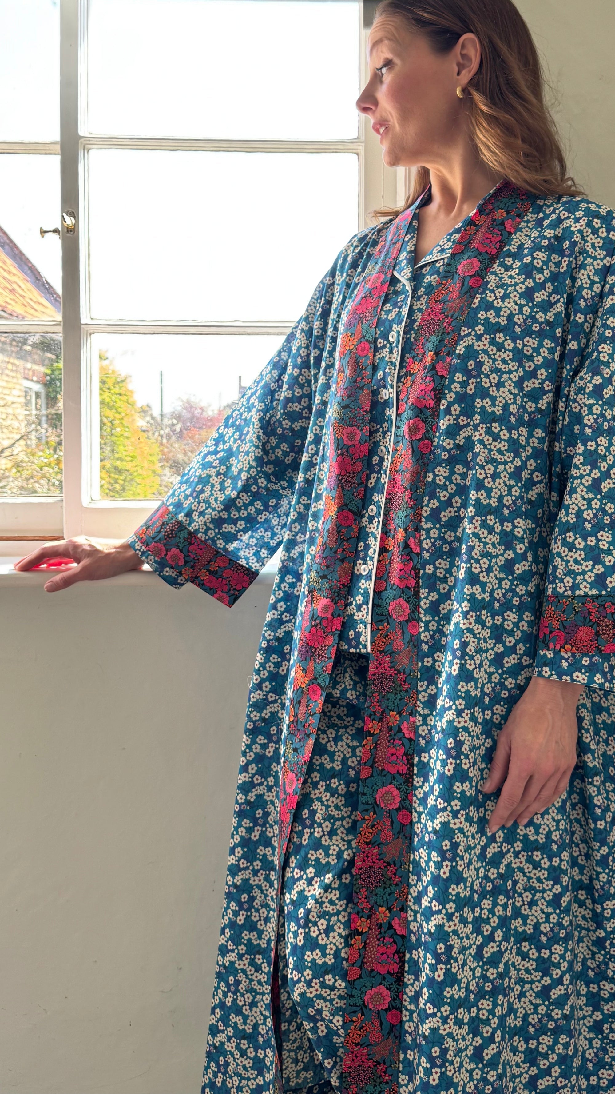 Liberty Pyjamas Teal Mitsi