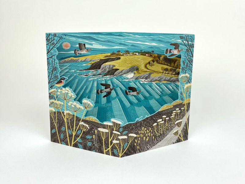 Maenporth Coast Path 3D Card by Matt Johnson