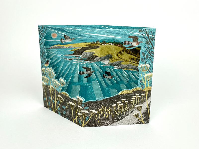 Maenporth Coast Path 3D Card by Matt Johnson