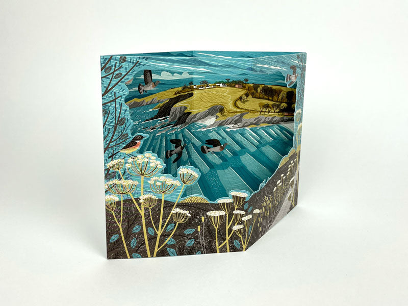 Maenporth Coast Path 3D Card by Matt Johnson