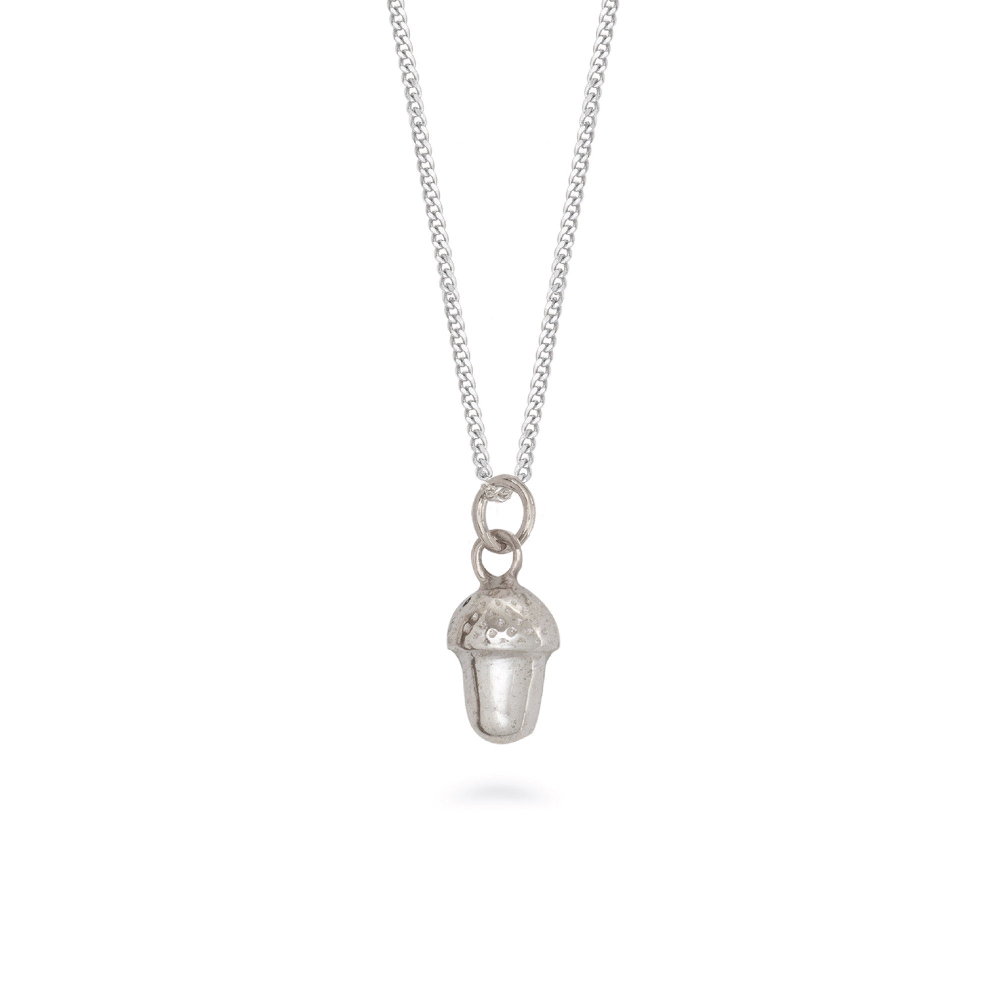 Acorn Pendant Necklace Sterling Silver