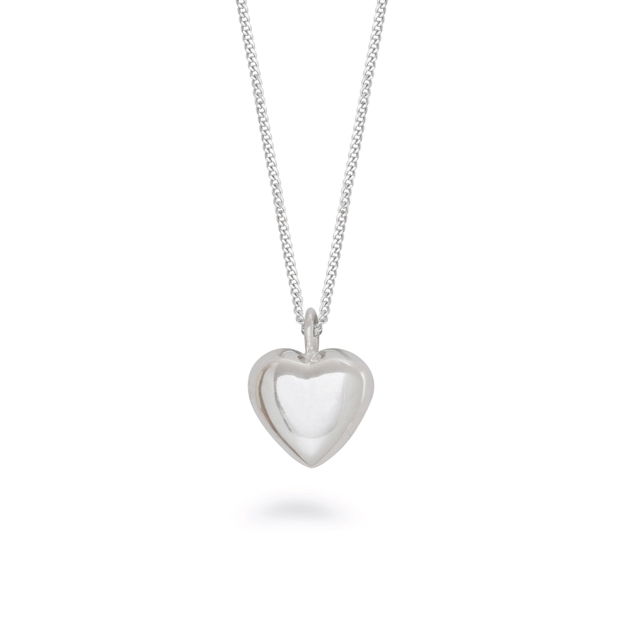 Heart Pendant Necklace Sterling Silver