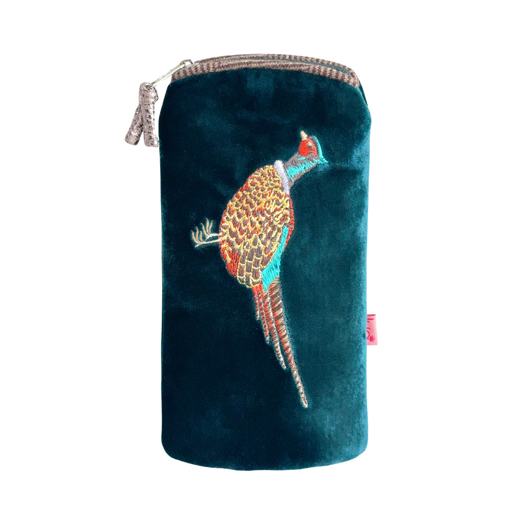 Pheasant Glasses Purse Turquoise