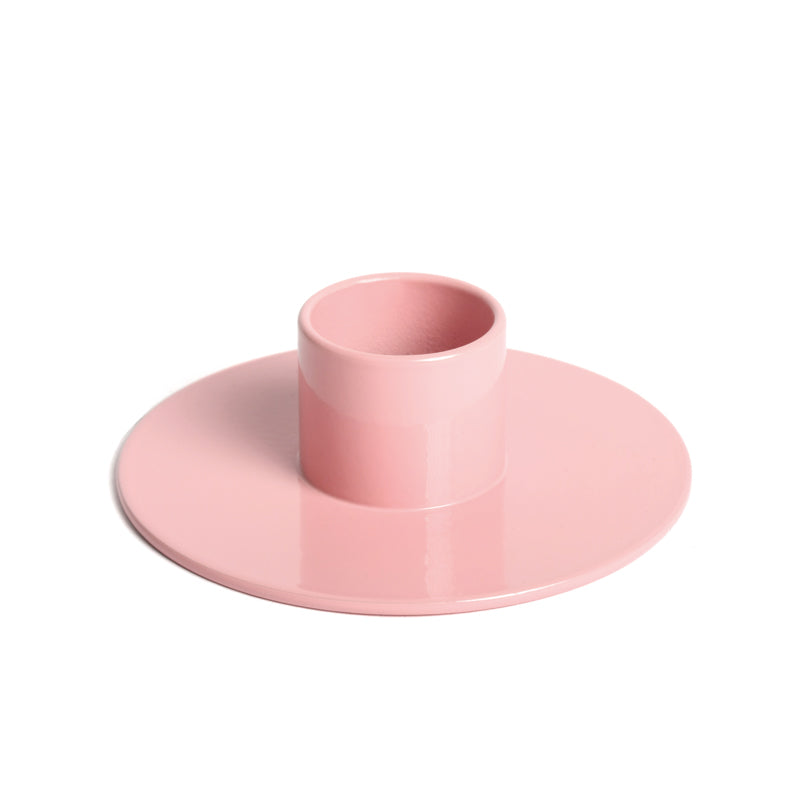 Pink candle holder