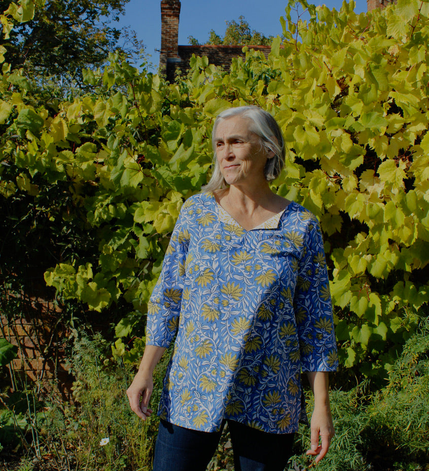 Blue and yellow Jaipur