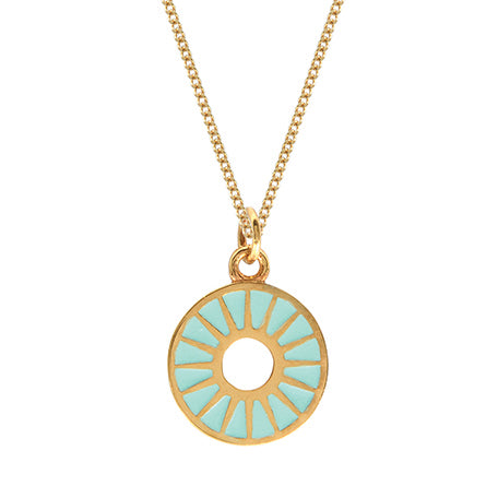 Eu De Nil Sunburst gold vermeil necklace