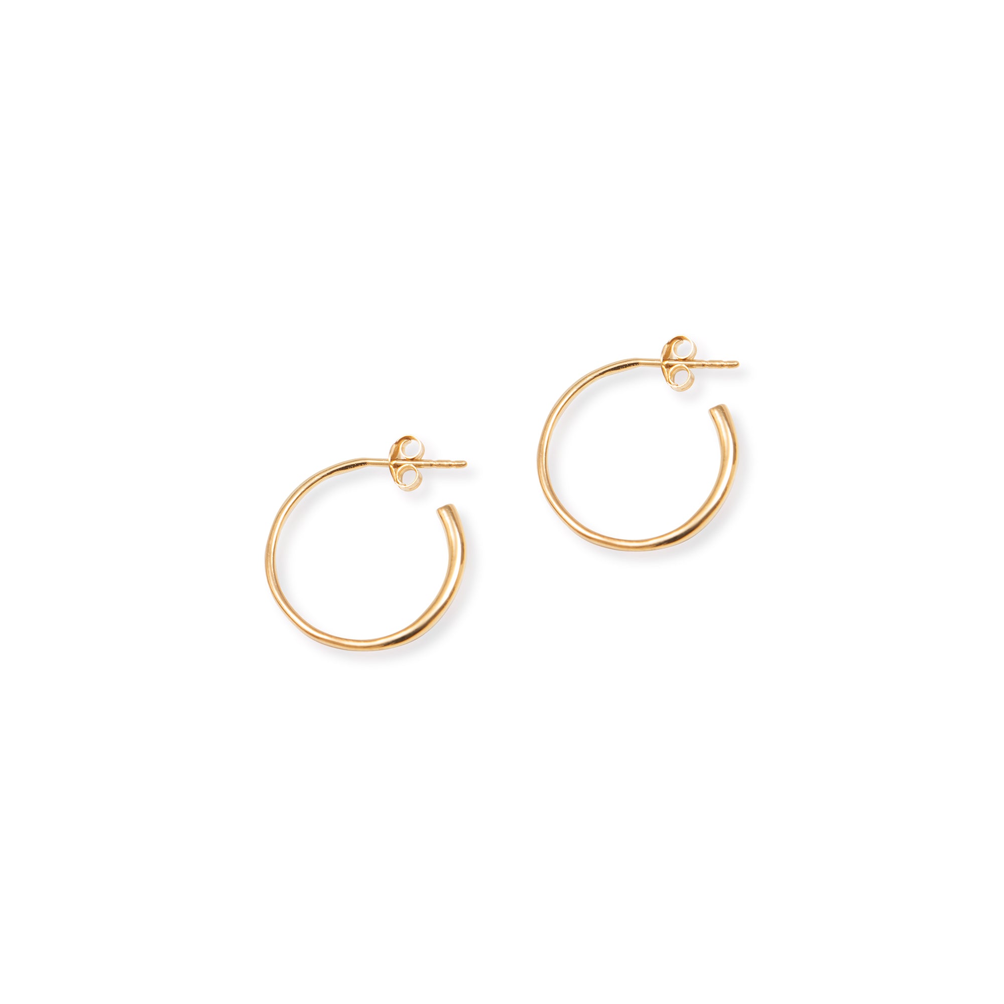 Half Hoop Earrings Gold Vermeil