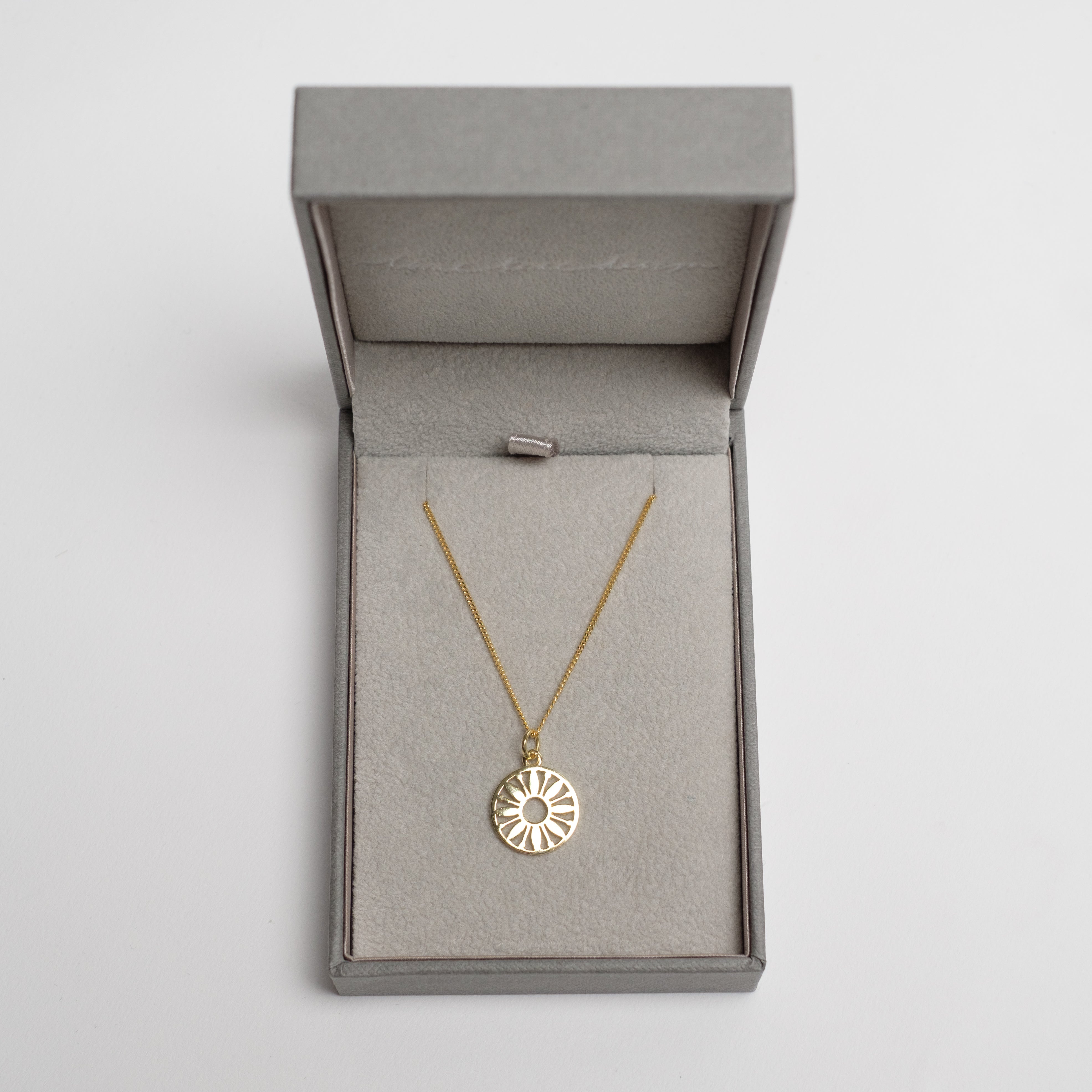 Flower Power Token Charm Necklace