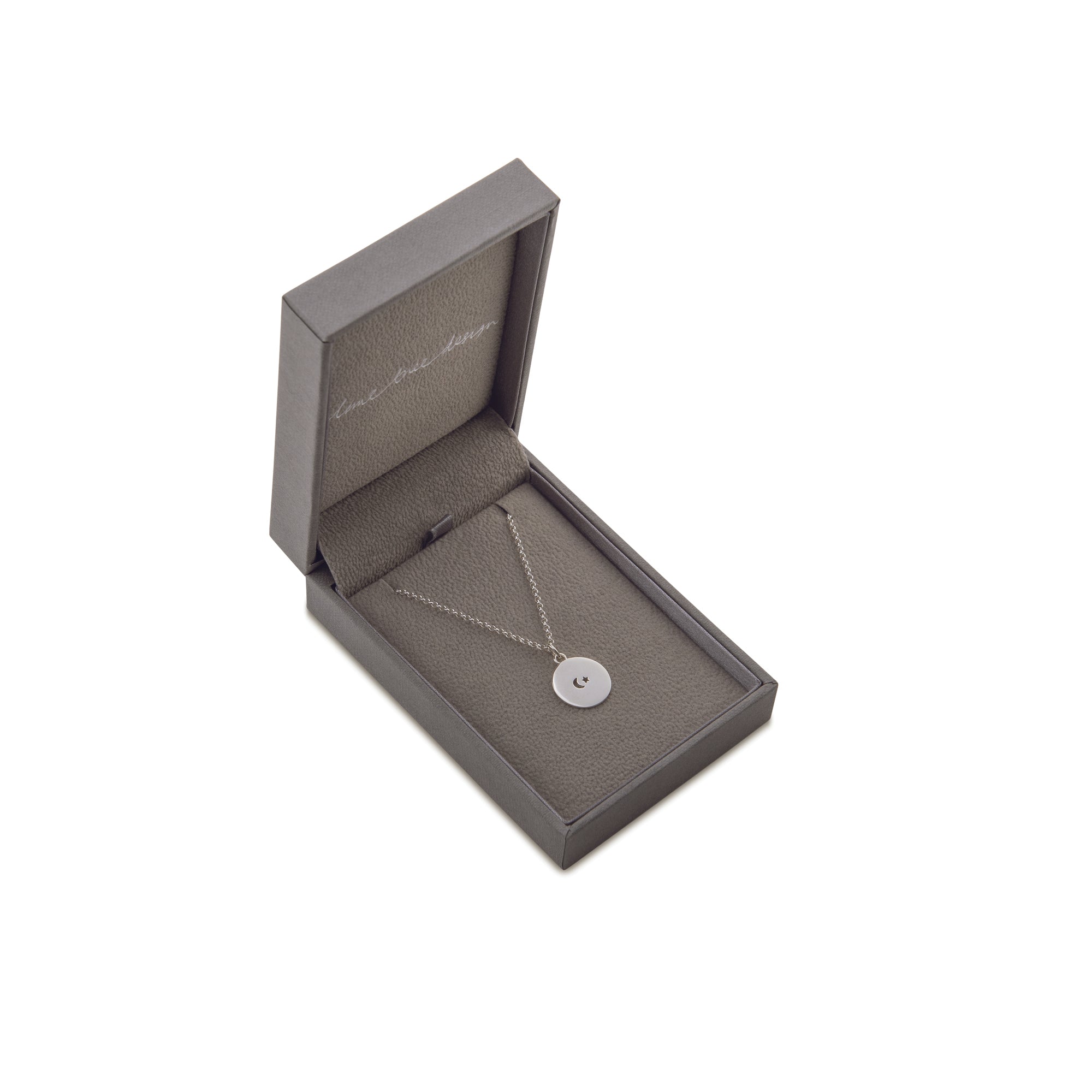 moon star necklace in box