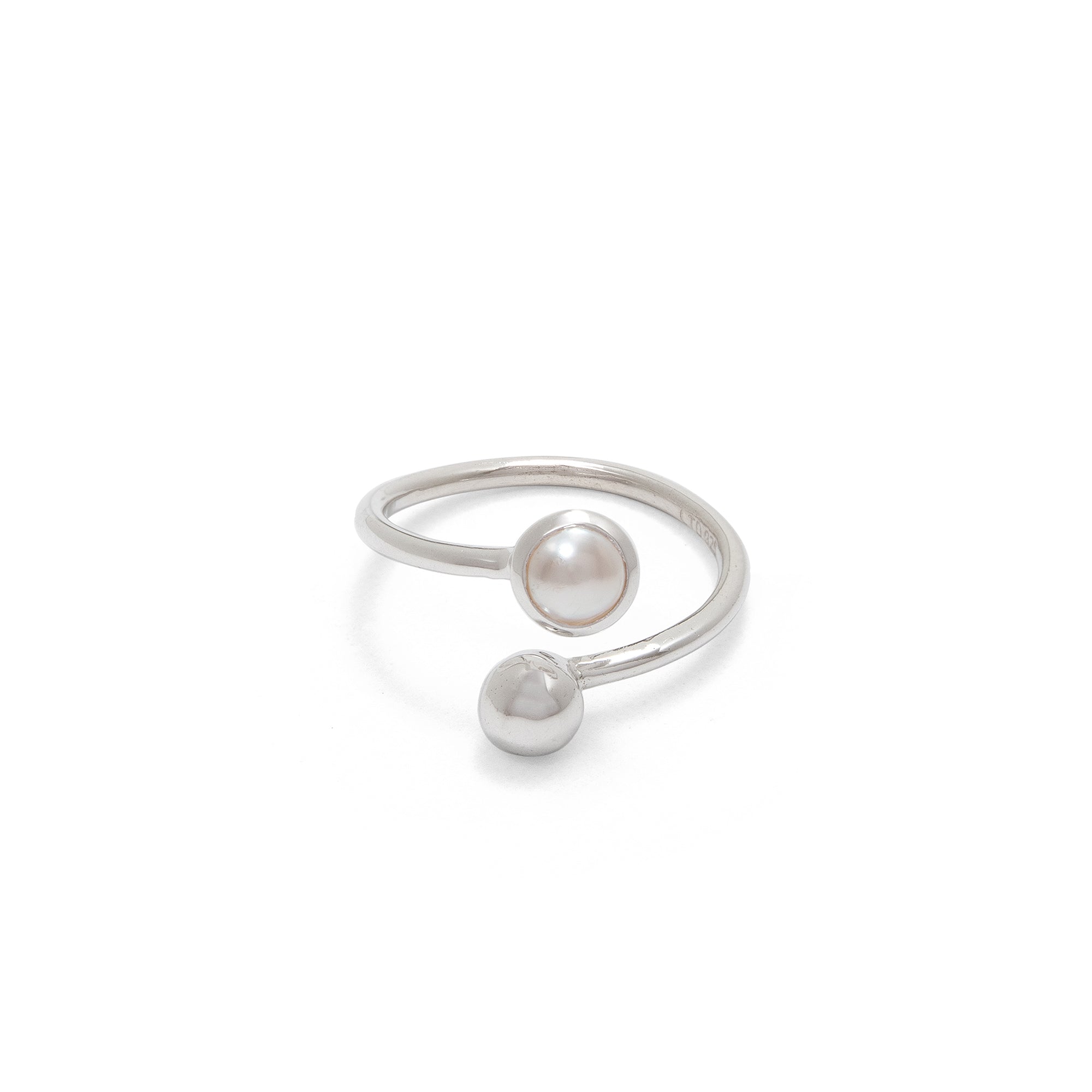 pearl adjustable ring
