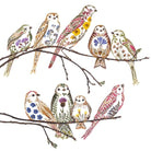 Pack of 8 Square Notecards Birds