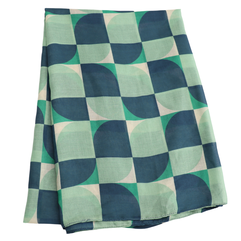 green scarf 


