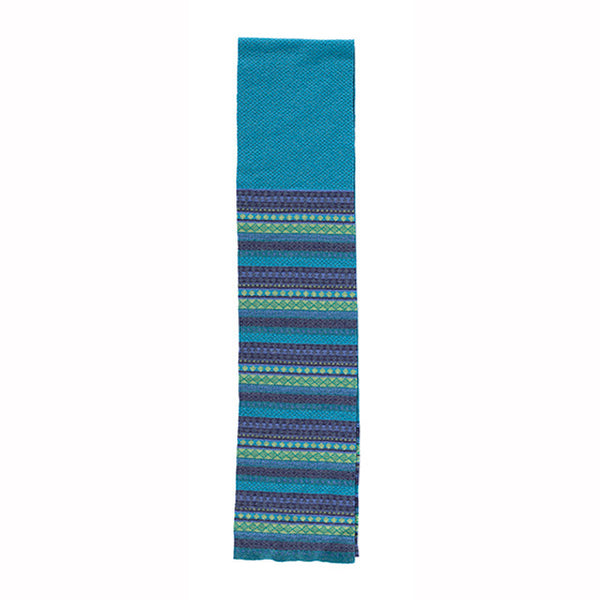 merino wool scarf in blue