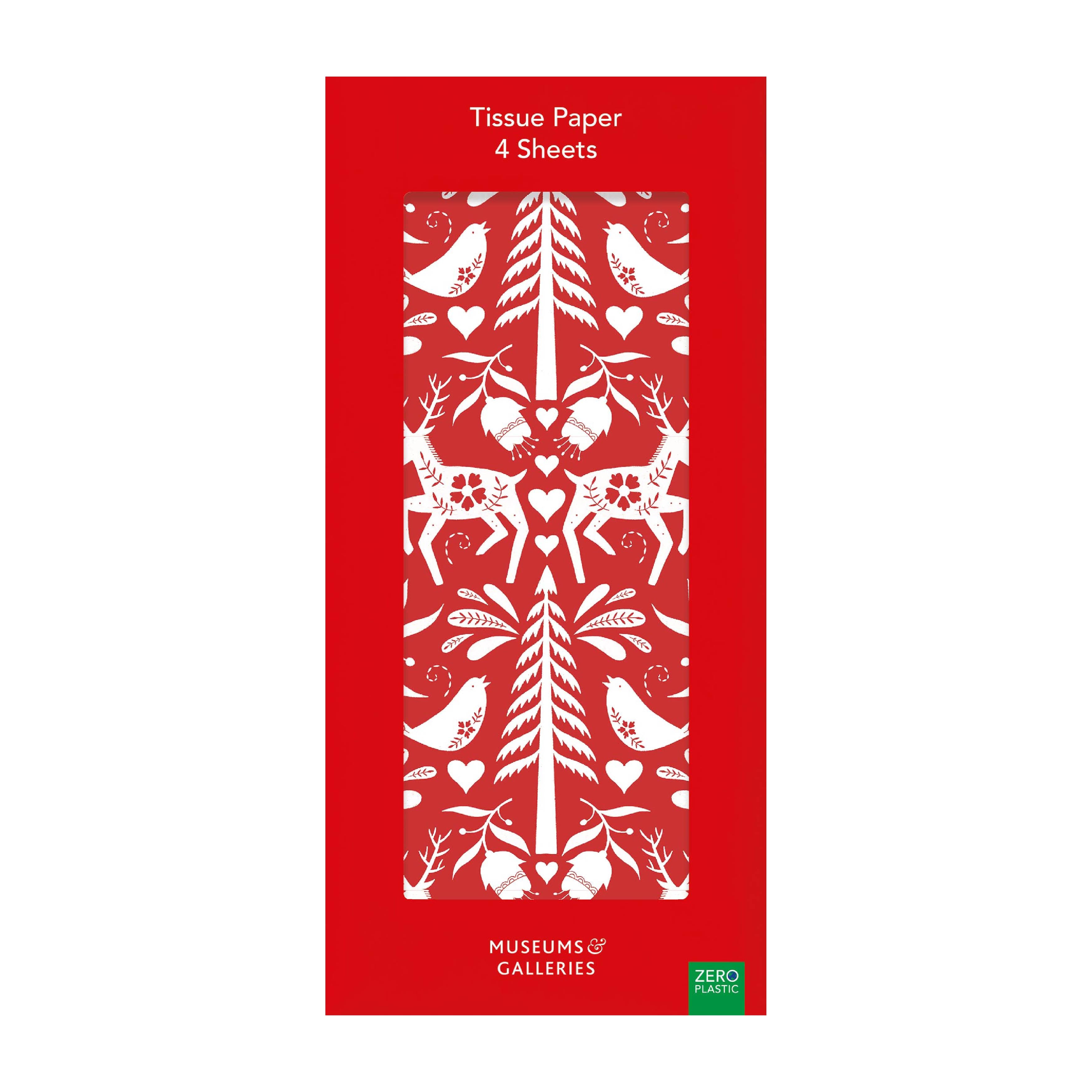 4 Sheets Printed Tissue Paper: Scandi