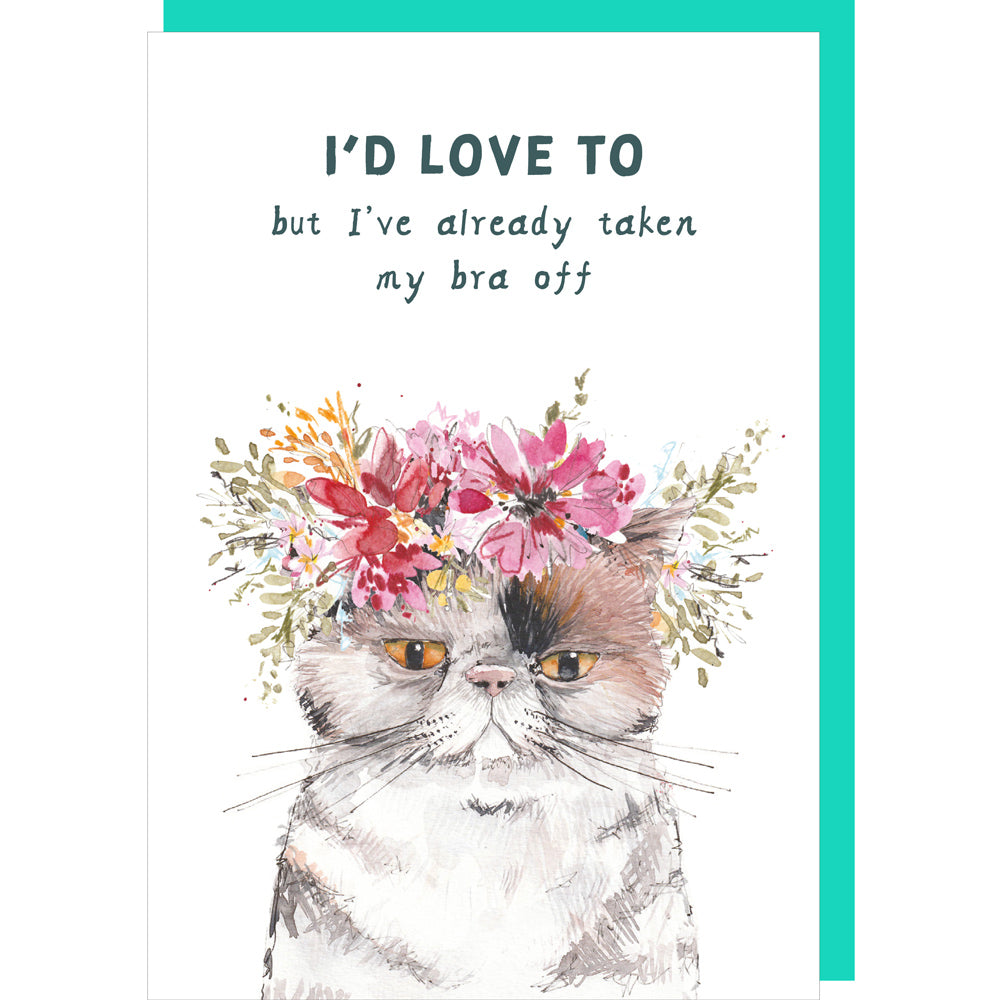 Bra Off Greeting Card 
