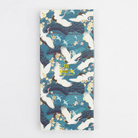 Box for chopsticks showing the full print of a traditional Japanese crane design