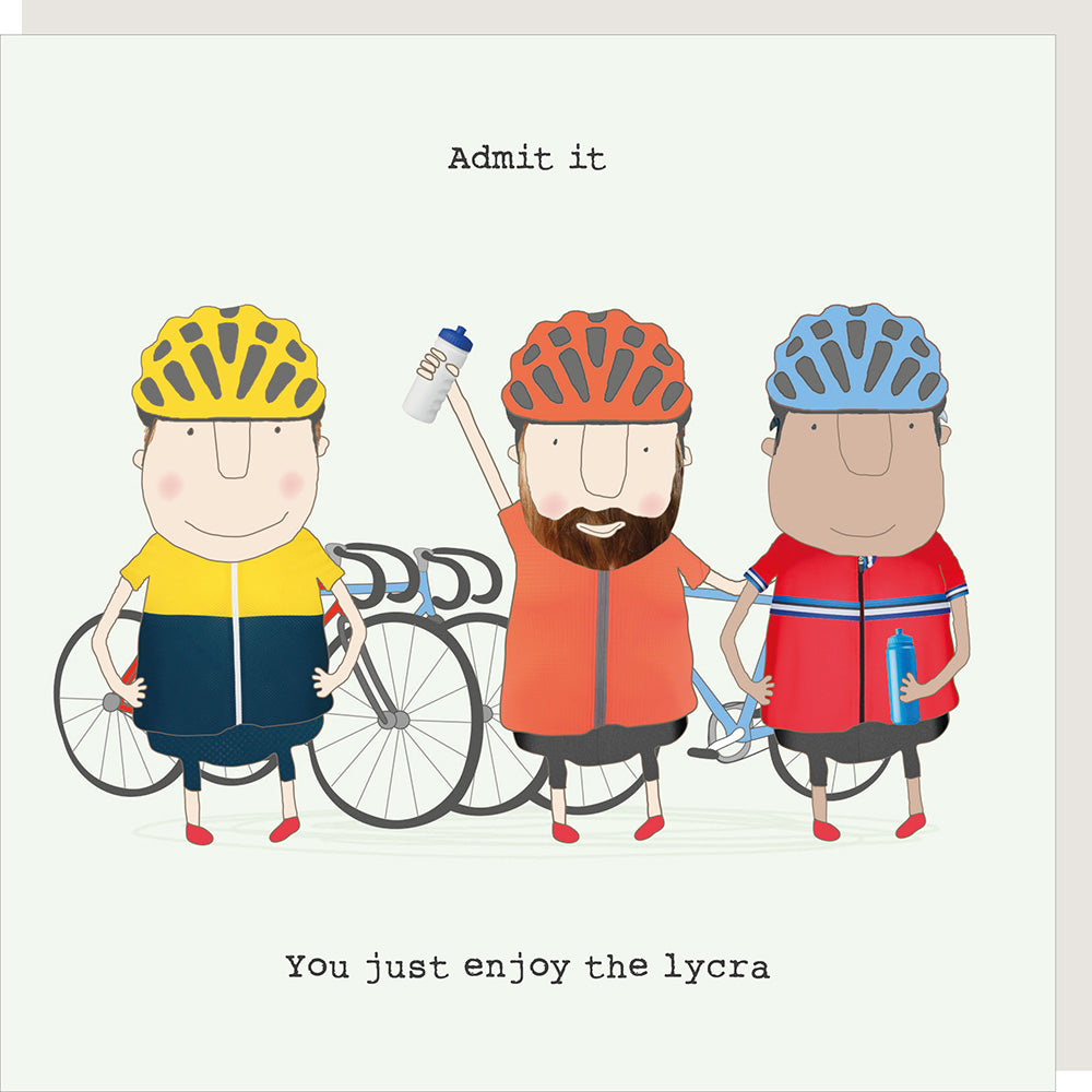Enjoy Lycra Greeting Card 