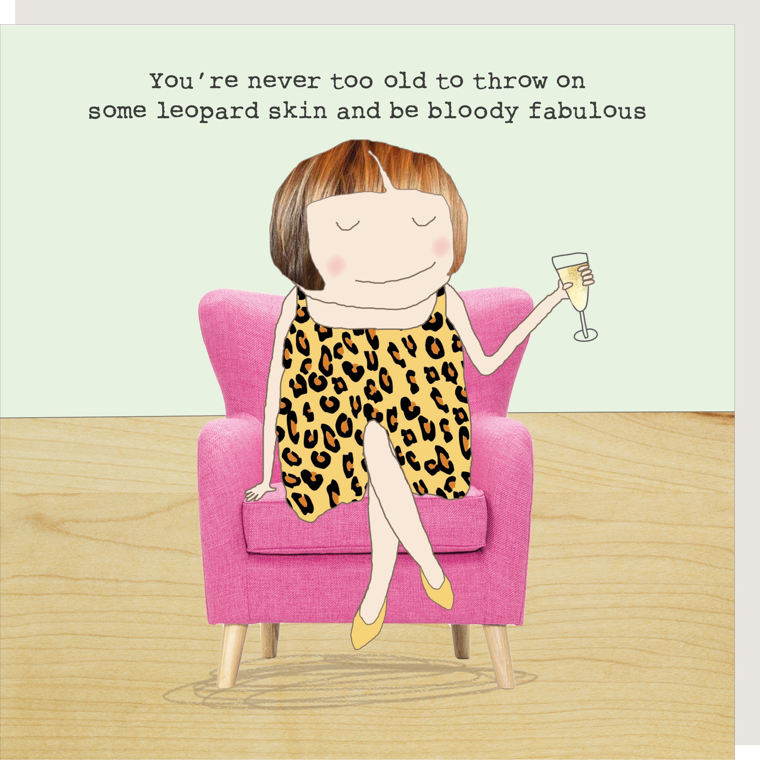 Leopard Skin Greeting Card 