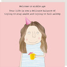 Middle Aged Greeting Card 