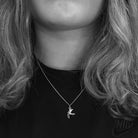 Swallow Charm Necklace Gold Vermeil