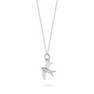 Swallow Charm Necklace Sterling Silver