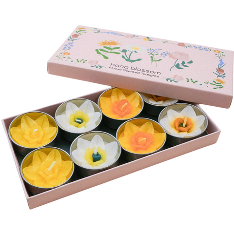 Daffodil Flower Scented Tealight Candles