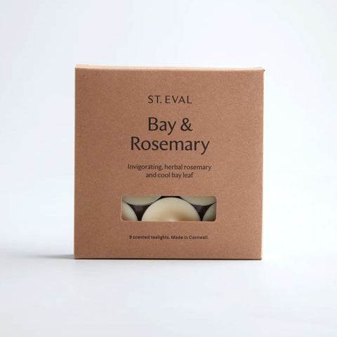 St Eval Bay and Rosemary Tealight Candle