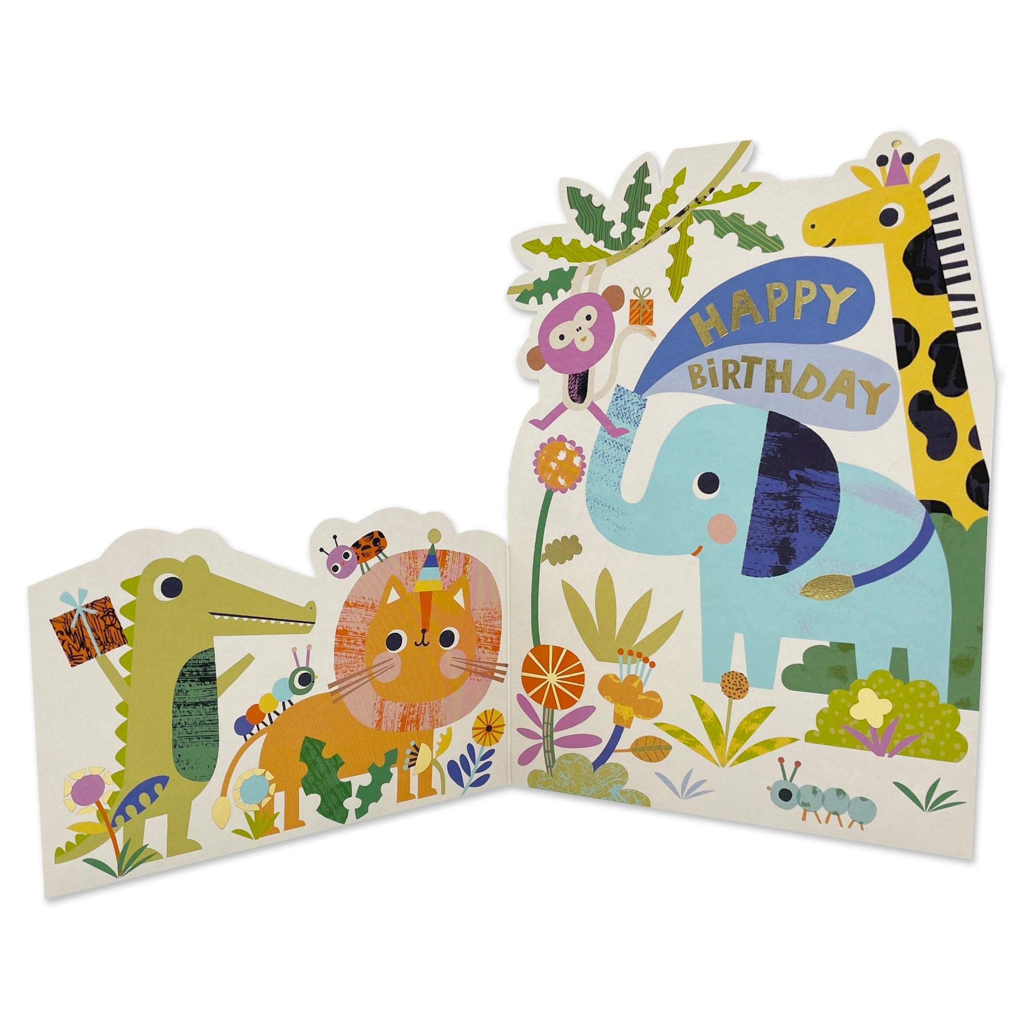 animals birthday card 