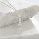 Angel Pendant Necklace Sterling Silver