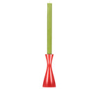 British Colour Standard Candle Holder Medium Oriental Red