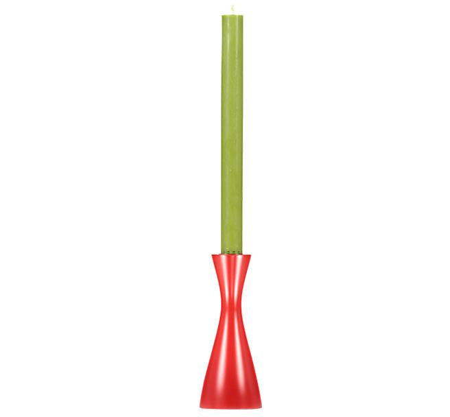 British Colour Standard Candle Holder Medium Oriental Red
