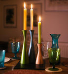 British Colour Standard Candle Holder Medium Orange