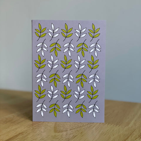 Greetings Card - Falling Leaves