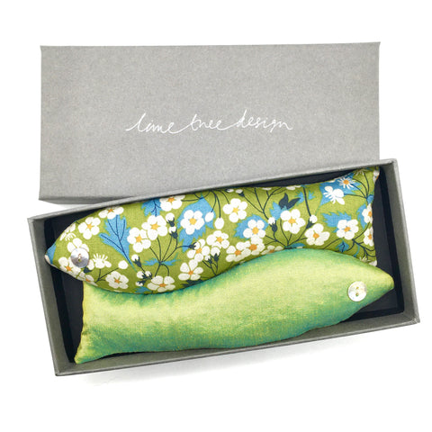 Eat your greens liberty of london fabric lavender filled fish 