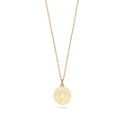 Gold vermeil necklace in daisy design 