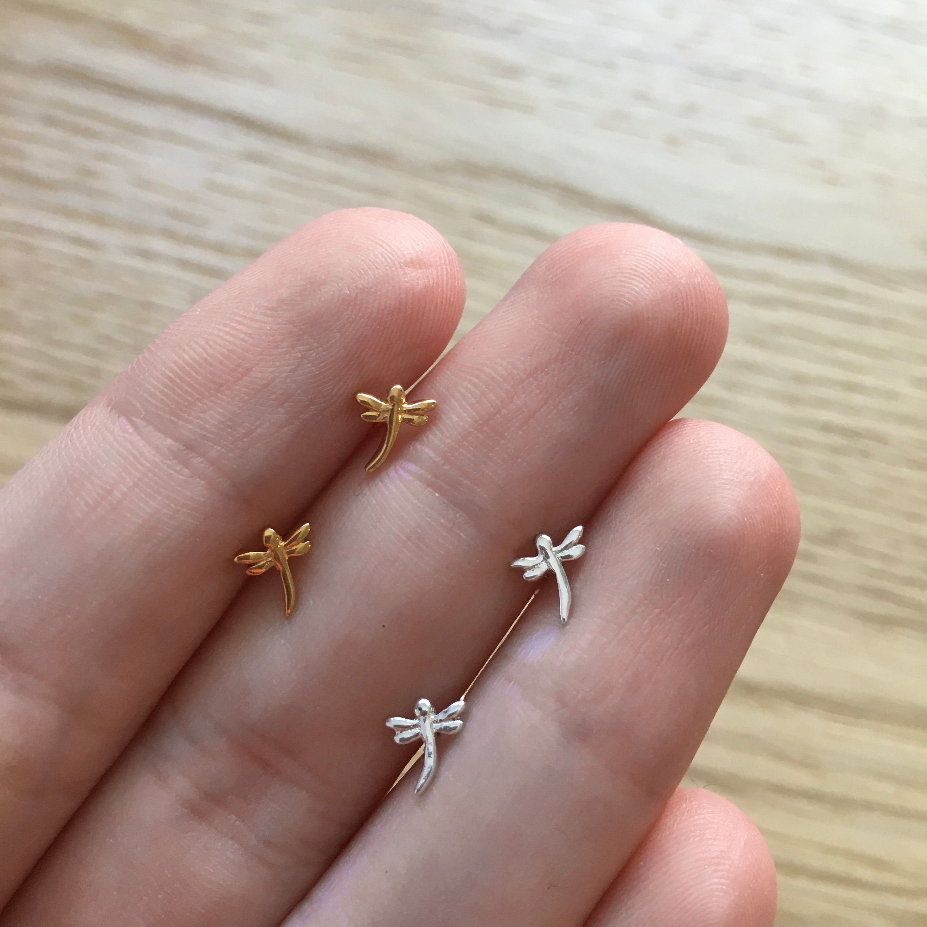 Mini Dragonfly Stud Earrings