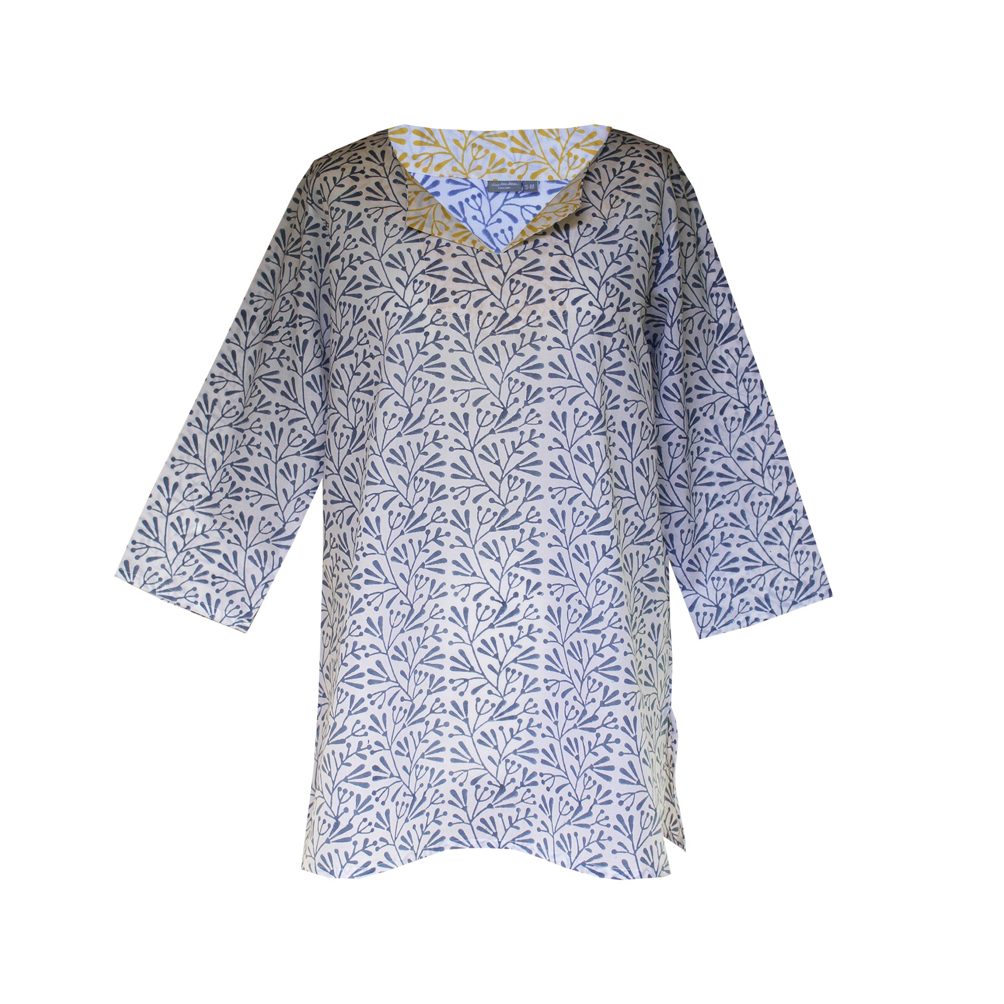 Blue bud summer tunic top 