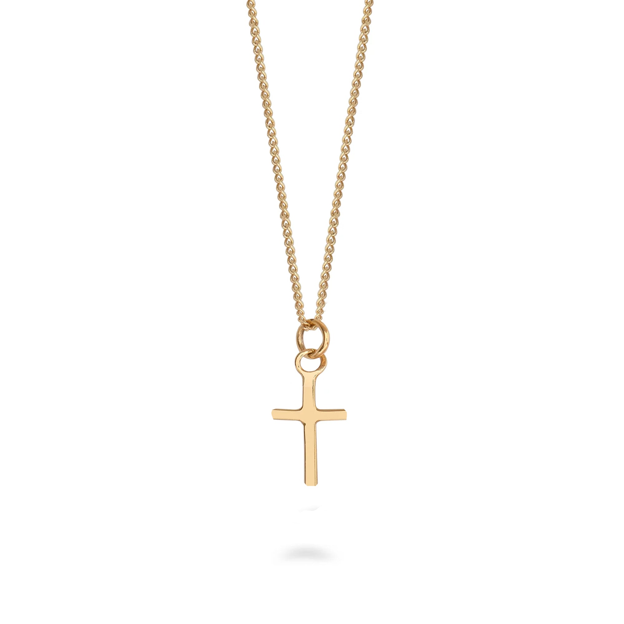 14ct Gold Mini Cross Necklace 
