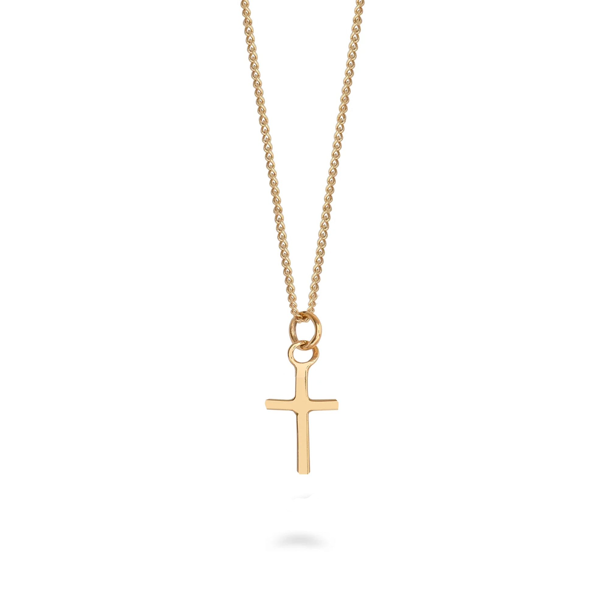 14ct Gold Mini Cross Necklace 